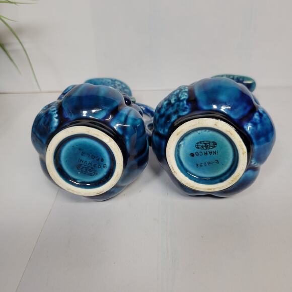 Vintage Retro Mood Indigo Oil Vinegar Cruets - Picture 3 of 4